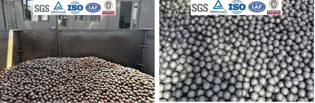 Кованые мелющие шары для горнодобывающей промышленности Кованые мелющие шары для горнодобывающей промышленности