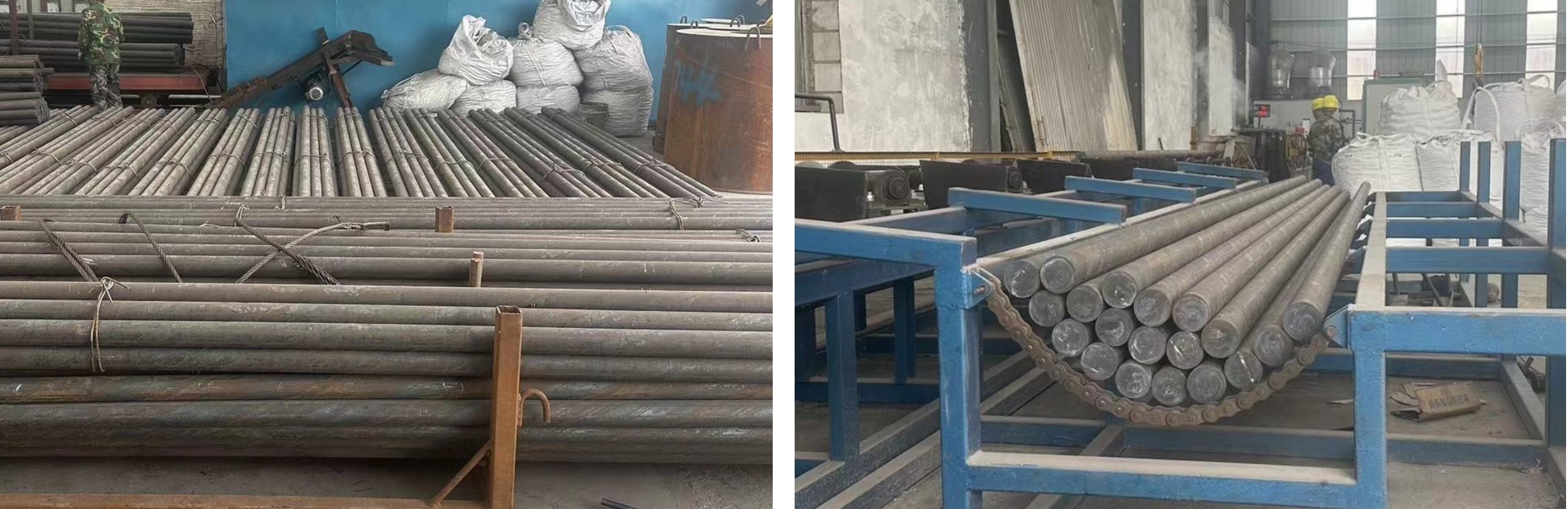 Varillas de acero para minería