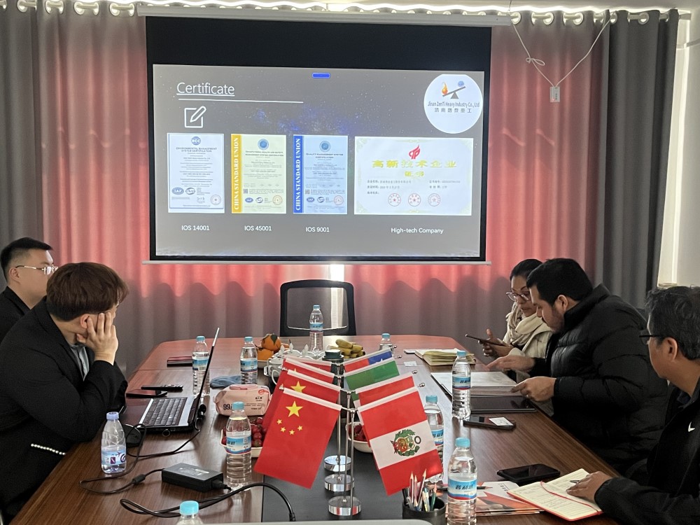 Clientes de América Latina visitaron Jinan Zenti Heavy Industry para una inspección in situ y un intercambio comercial Clientes de América Latina visitaron Jinan Zenti Heavy Industry para una inspección in situ y un intercambio comercial