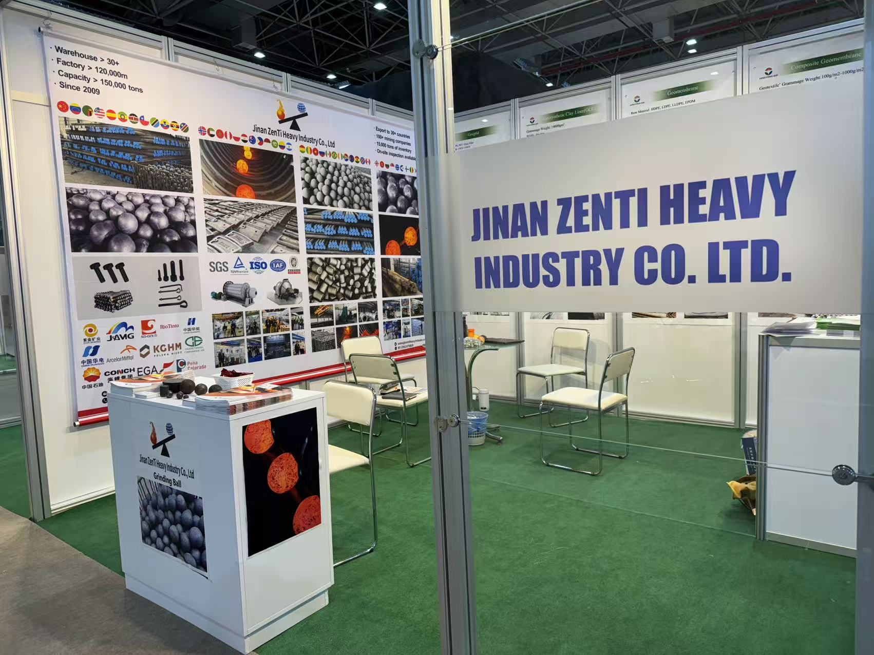 Jinan Zenti Heavy Industry en la feria minera MINEX, Izmir, Turqu铆a Jinan Zenti Heavy Industry en la feria minera MINEX, Izmir, Turqu铆a