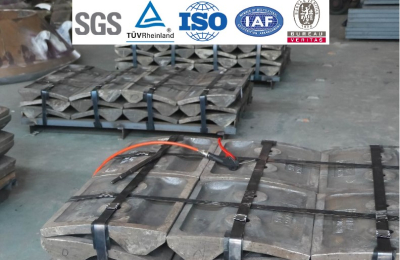 Placa de revestimiento de desgaste de molino de bolas