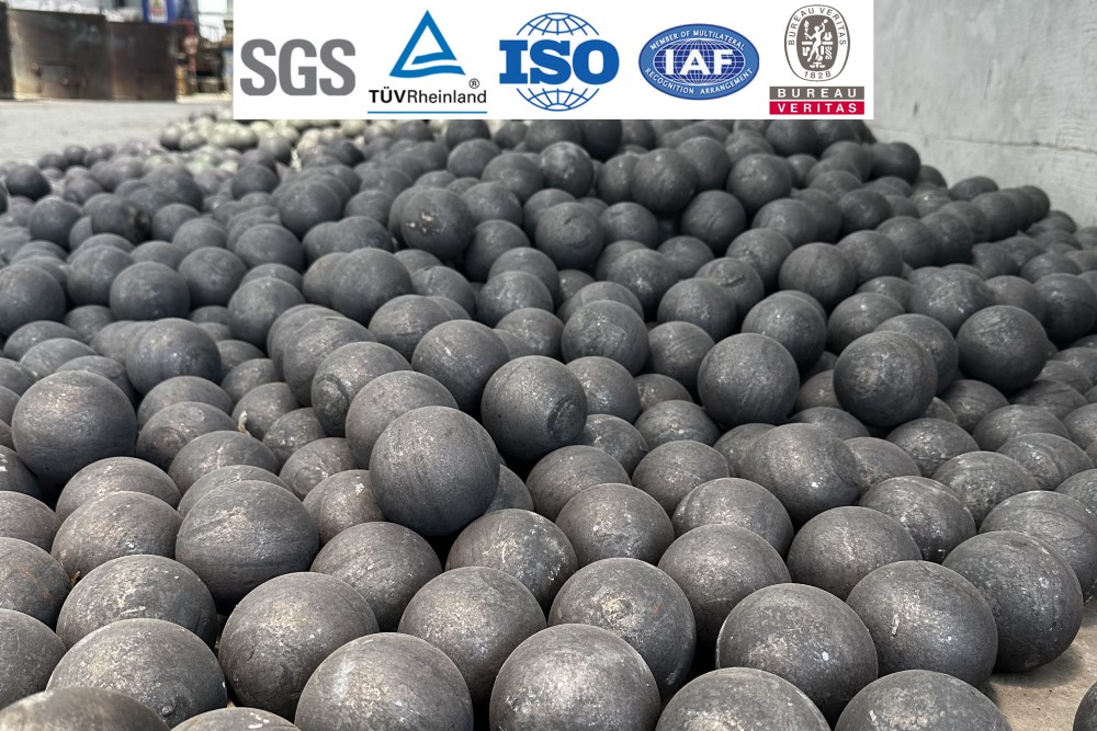 Мелющие стальные шары различного диаметра