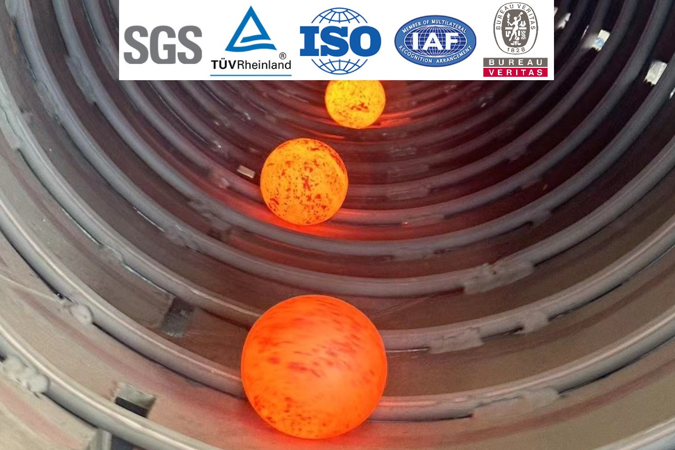 Bola de molienda laminada en caliente/forjada para cobre, oro, hierro y plata